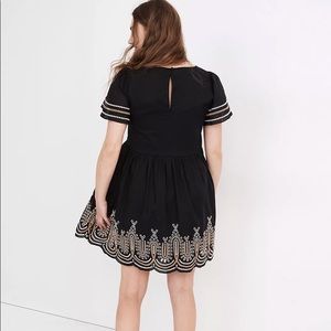 Madewell Embroidered Eyelet Puff Sleeve Mini Dress